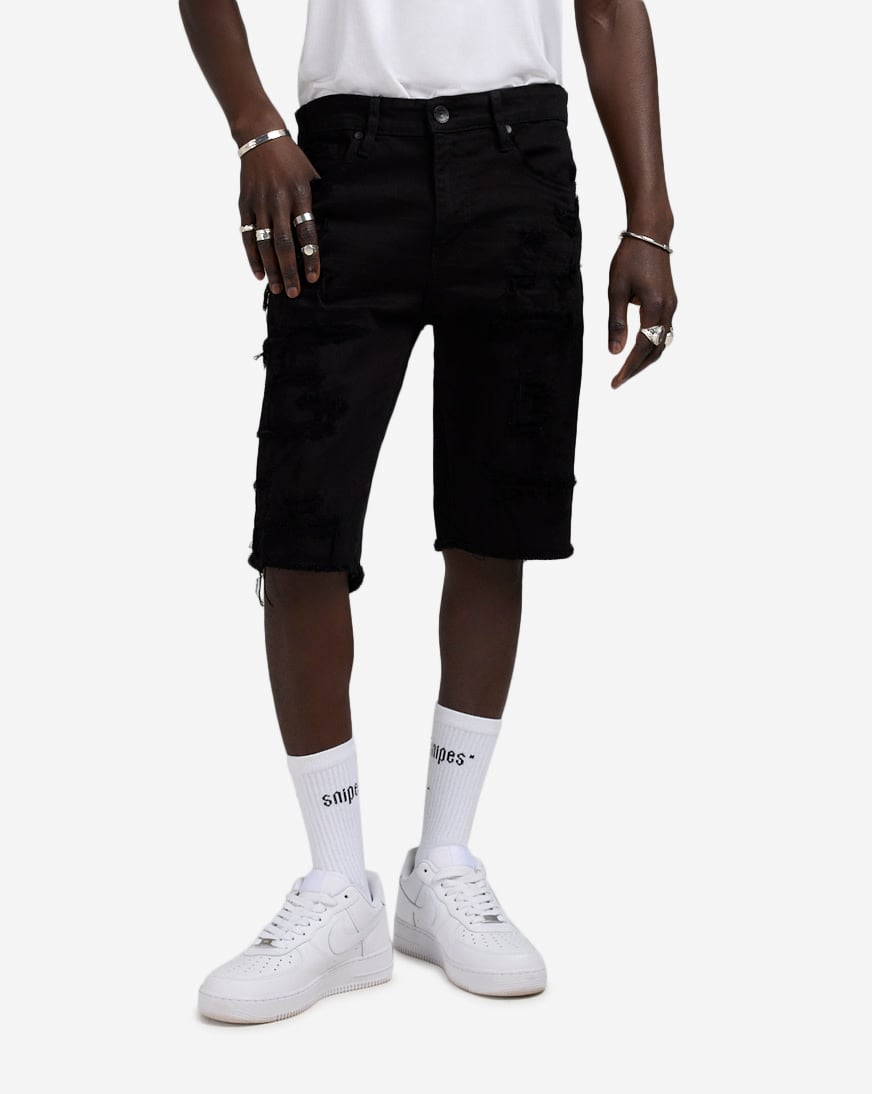 パンツ theredthread Slace upshorts black Shop Pegador Libco Structured Knit Shorts PGDR-3625-001