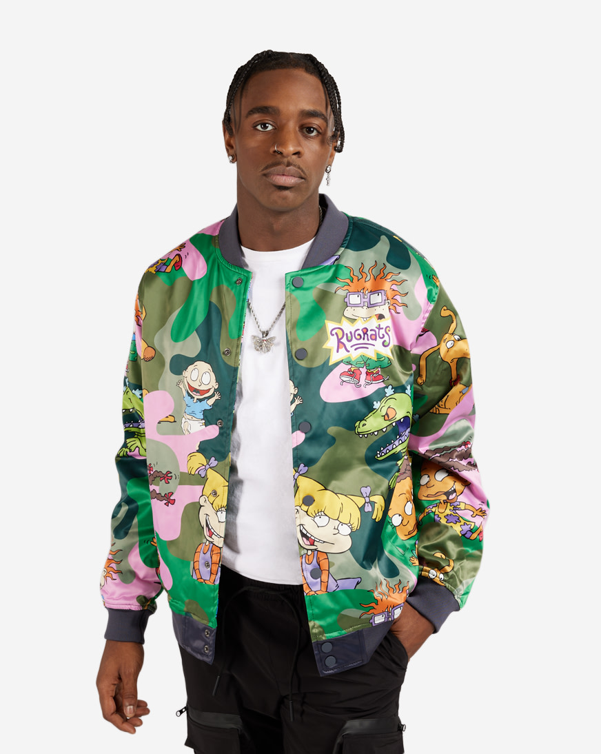 Shop FREEZE Rugrats Camo Satin Jacket NK60344 multi | SNIPES USA