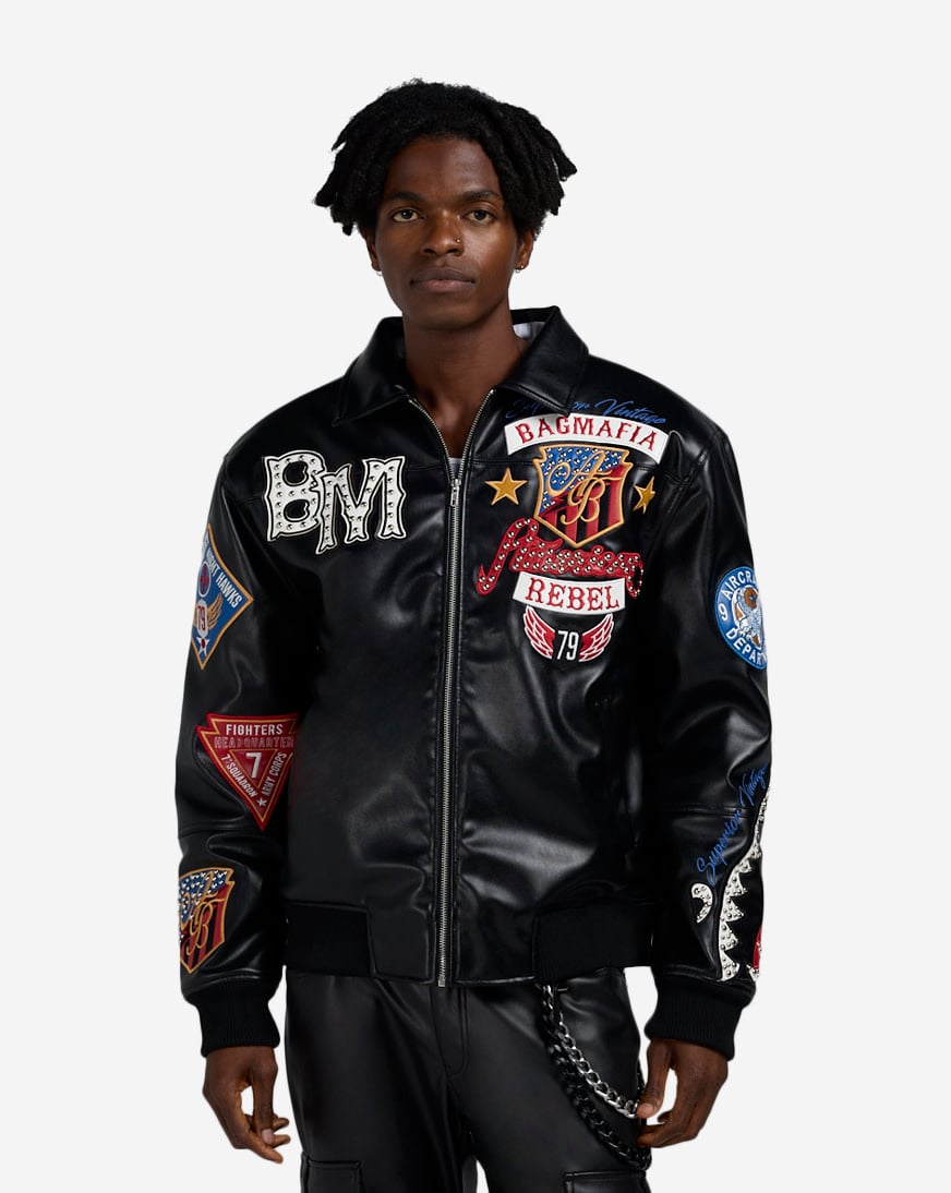 【あじゃじゃ】BADBLOOD Jimmy Leather Jacket MUSINSA公式 | BADBLOOD ジミーレザー ハリントンジャケット - レッド