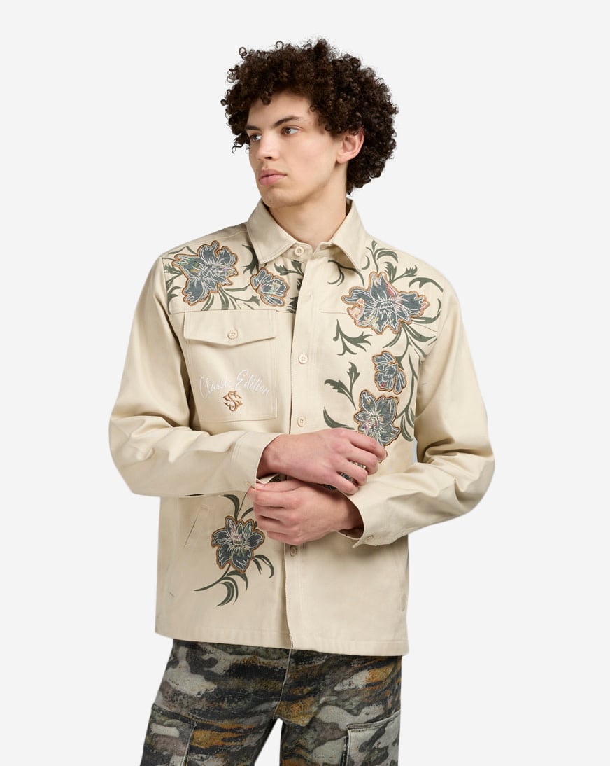 EMAM エマム 25SS 日本製 Painted Swing Top Shirt ペイントスイングトップシャツ EM25SS-SH001 1 CREAM 長袖 ハリントンジャケット トップス【新古品】【中古】【EMAM】 Women's Cream Smocked Top | H&M US