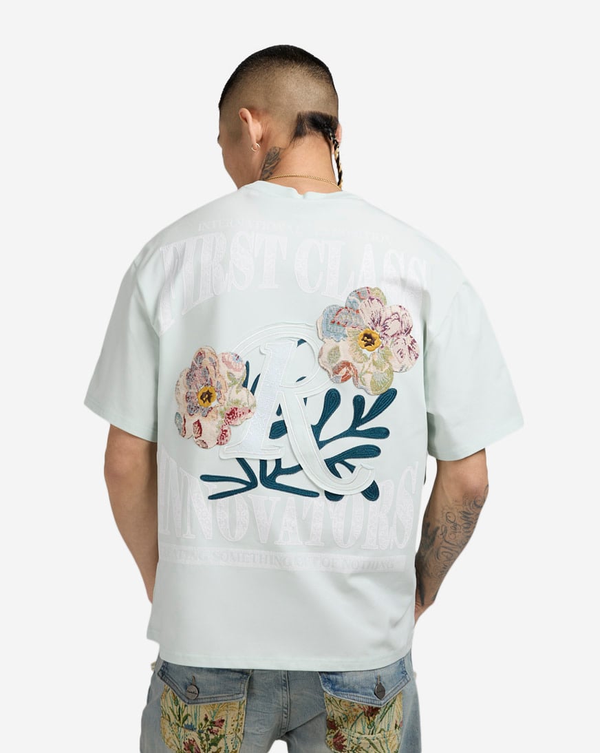 Shop Smoke Rise Tapestry Graphic T-Shirt KT25271SNZ-MIN blue