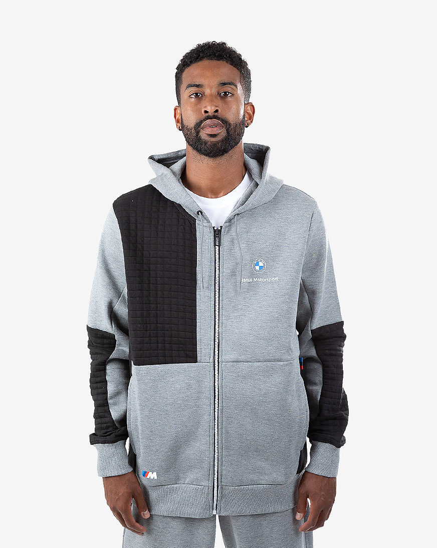 Shop PUMA BMW M Motorsport Full-Zip Hoodie 53118703 grey | SNIPES USA