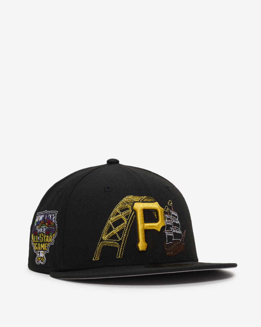 Shop New Era 59Fifty Pittsburgh Pirates State Stitch Fitted Hat