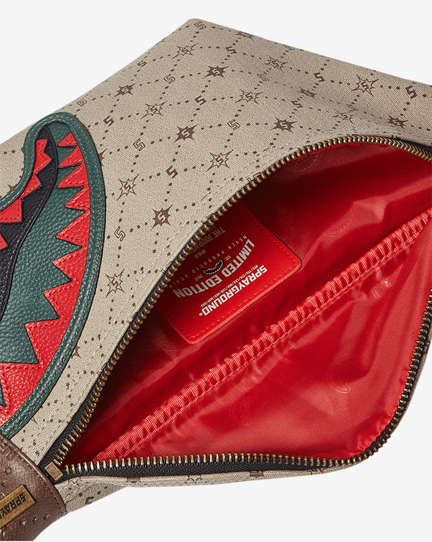 Shop Sprayground Fifth Avenue Savvy Crossbody Bag B3874 brown