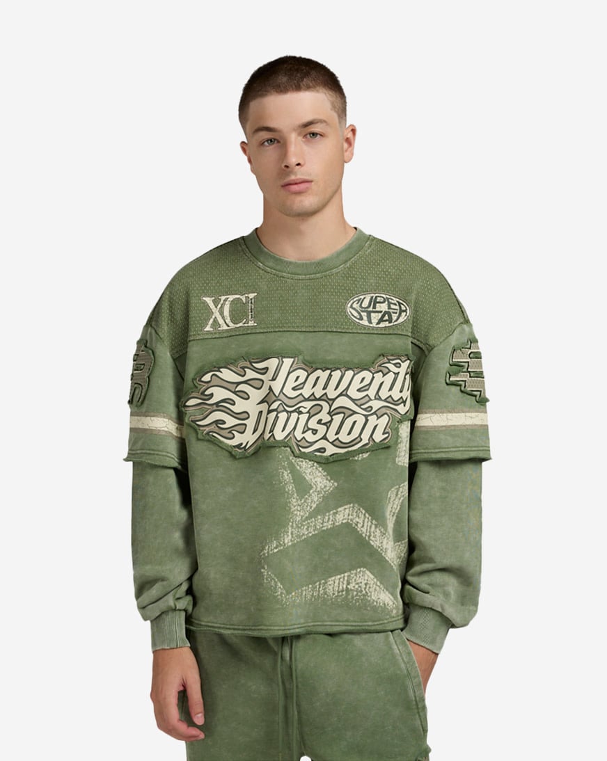 Shop Smoke Rise Division 2 Fer Crewneck FO25355SNZ-VIN green