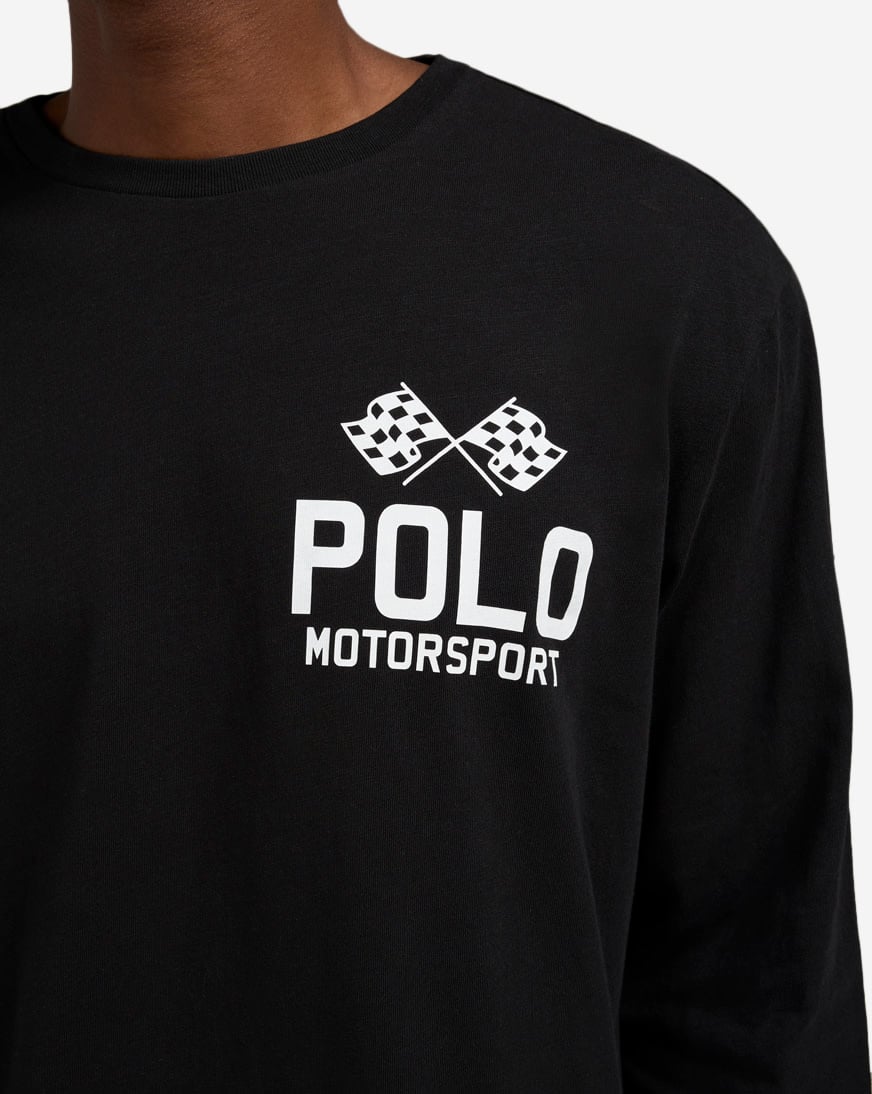 Shop Polo Ralph Lauren RL Motorsport Graphic Tee 710972612001-BLK