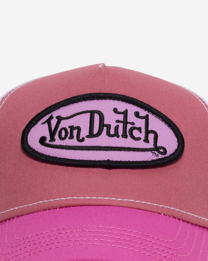 Shop Von Dutch Staple Trucker Hat VDHH0001-PINK-GAZE pink | SNIPES USA