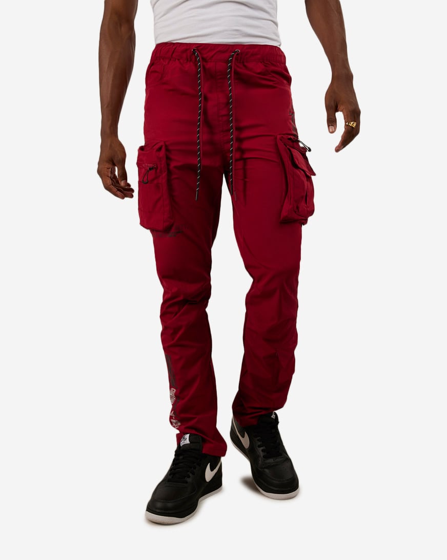 Shop Smoke Rise Nylon Utility Pant WP23582-BUR red | SNIPES USA