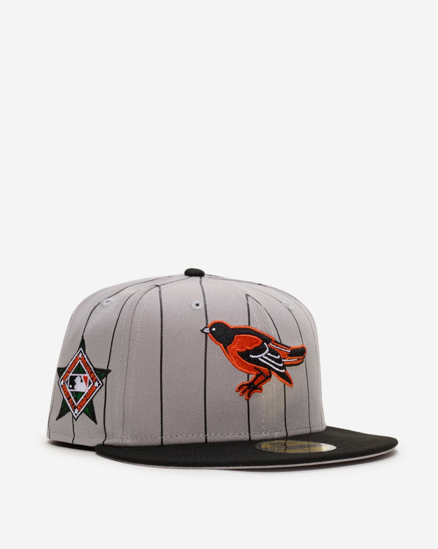 Shop New Era 59Fifty Baltimore Orioles DSM Pinstripe Fitted Hat