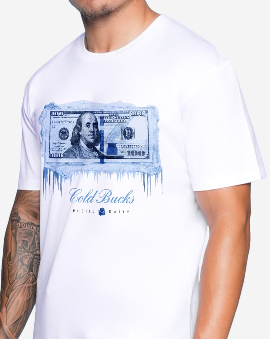 Shop Hasta Muerte Cold Bucks Tee HM-AJ1COLDBUCKS-TEE-WHITE white