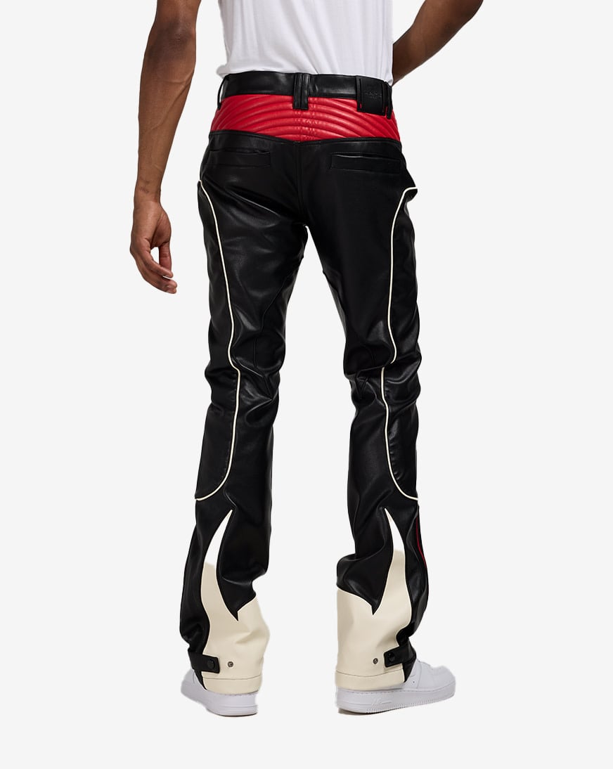 Shop Smoke Rise PU Racing Pant WP25688SN-RED black | SNIPES USA