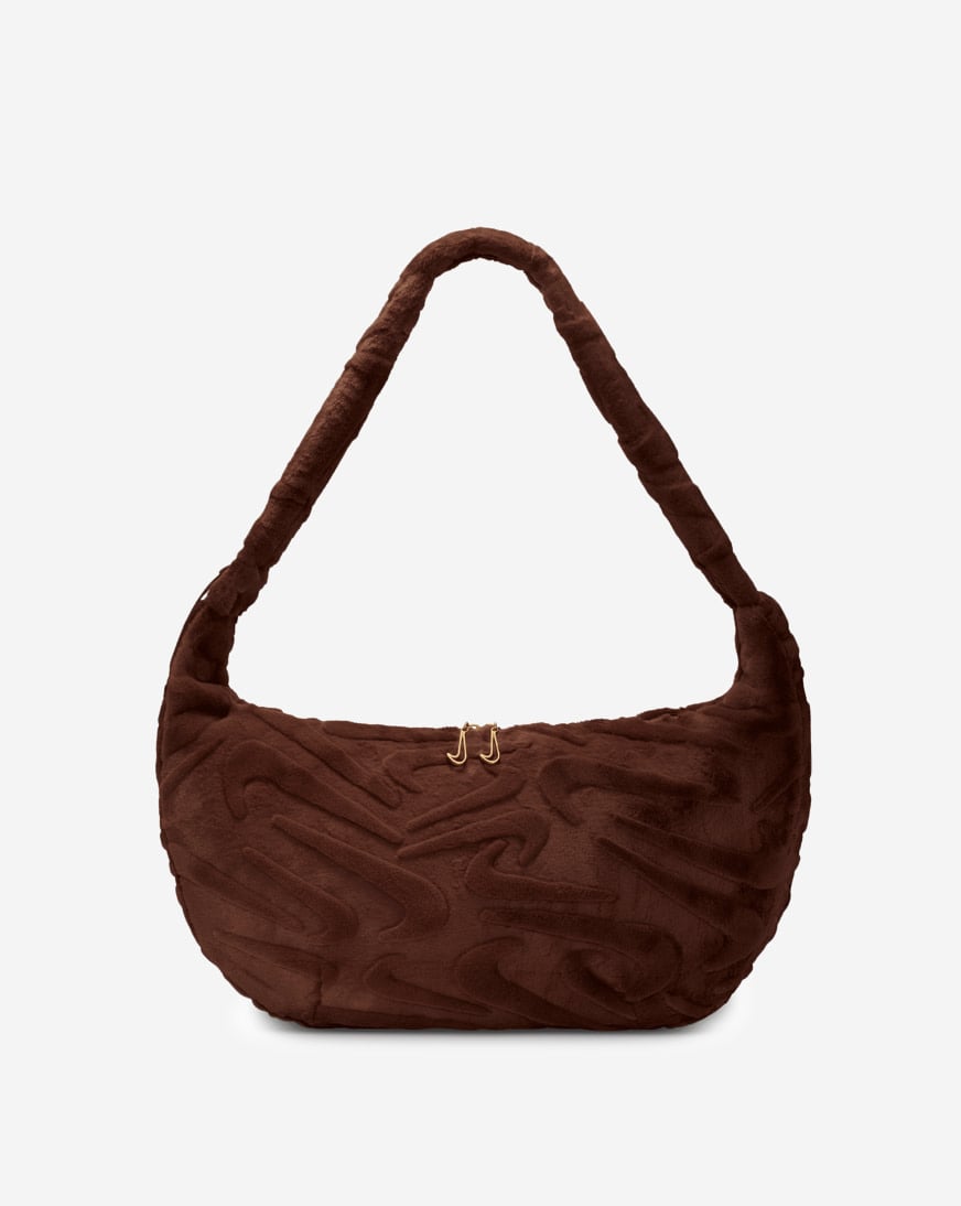 Shop Nike NSW Faux Fur Slouchy Bag HQ7515-265 brown | SNIPES USA