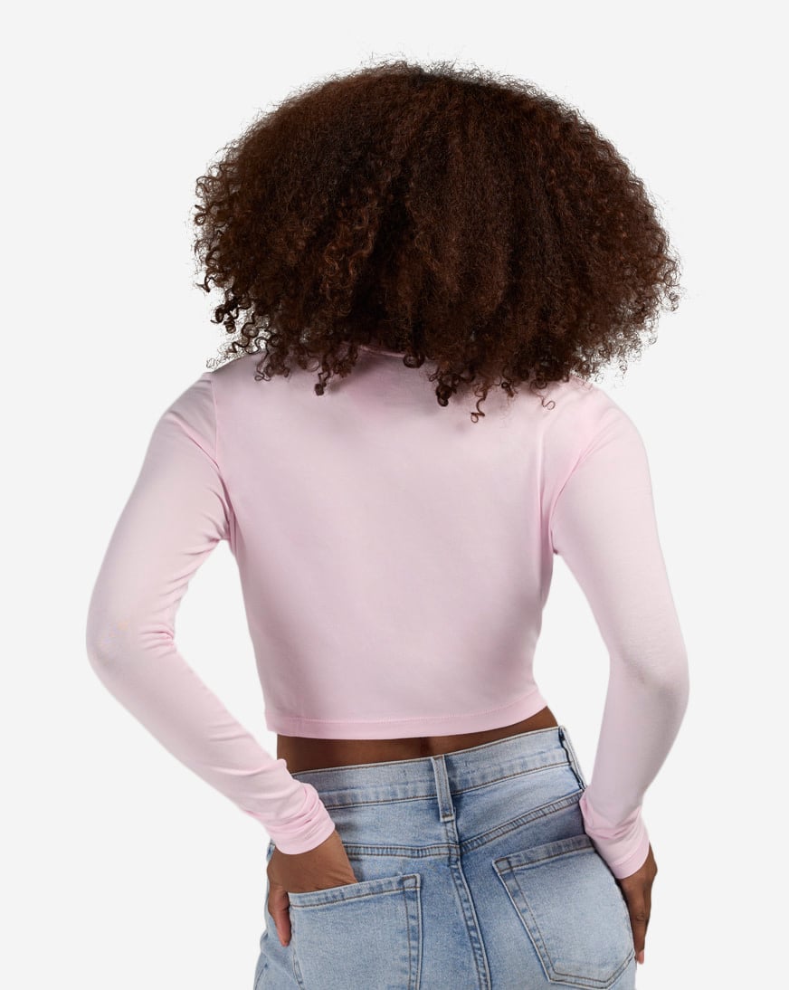 Shop Nike NSW Chill Knit Slim Long-Sleeve Cropped Top HF5322-663