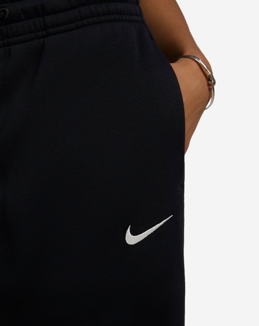 Shop Nike NSW Phoenix Fleece Wide-Leg Sweatpants IH1011-010 black