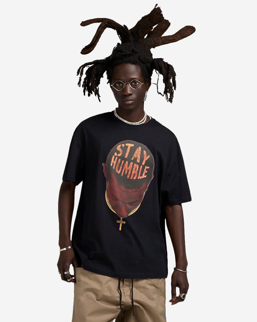 Shop Urban Classics Stay Humble Tee MTUS380-0007 black | SNIPES USA