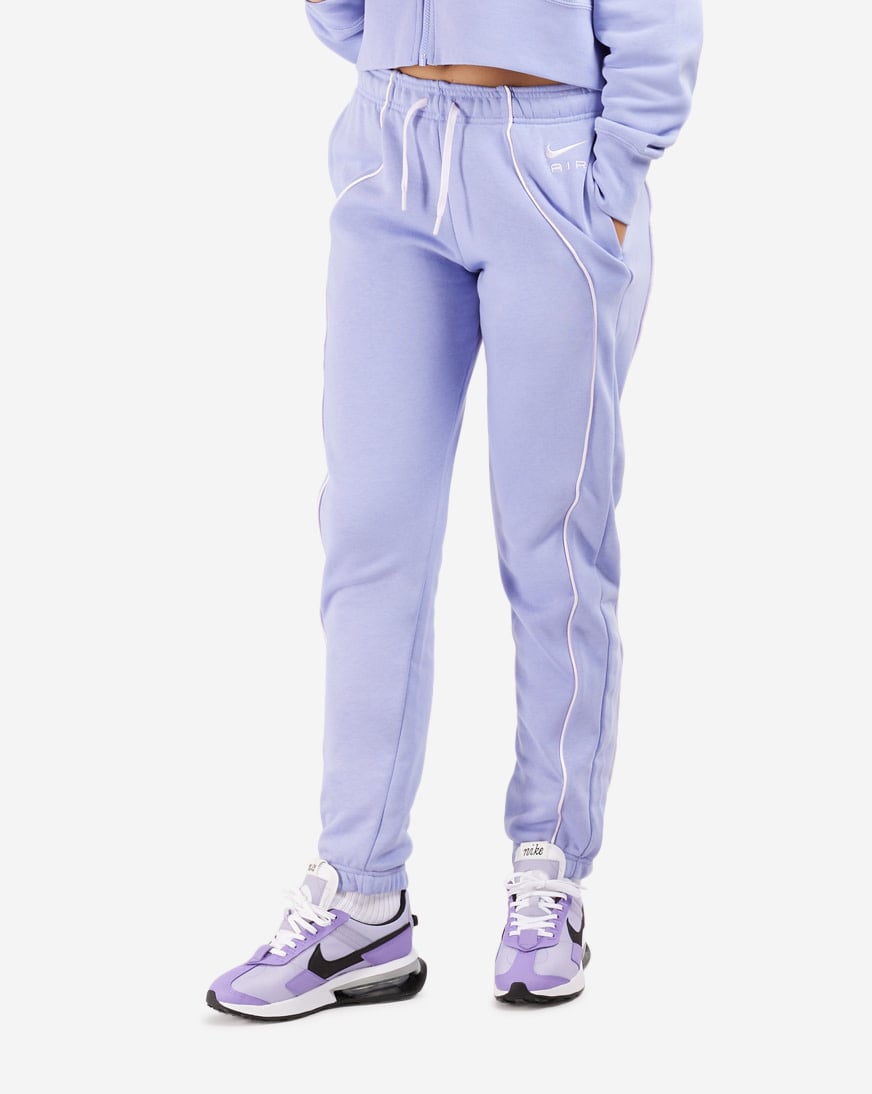 Shop Nike NSW Mid-Rise Air Fleece Joggers DQ6563-569 purple