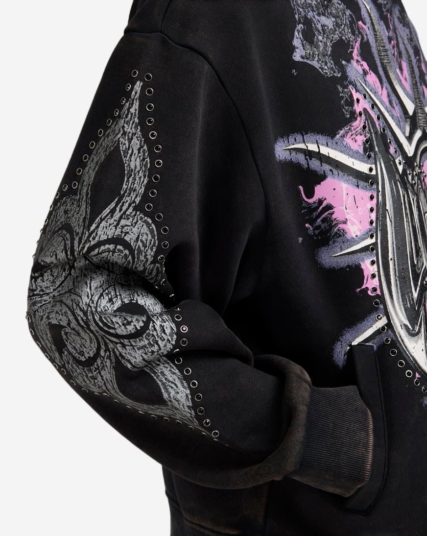 Shop Smoke Rise Luminous Hoodie FO25577SNZ-BLK black | SNIPES USA