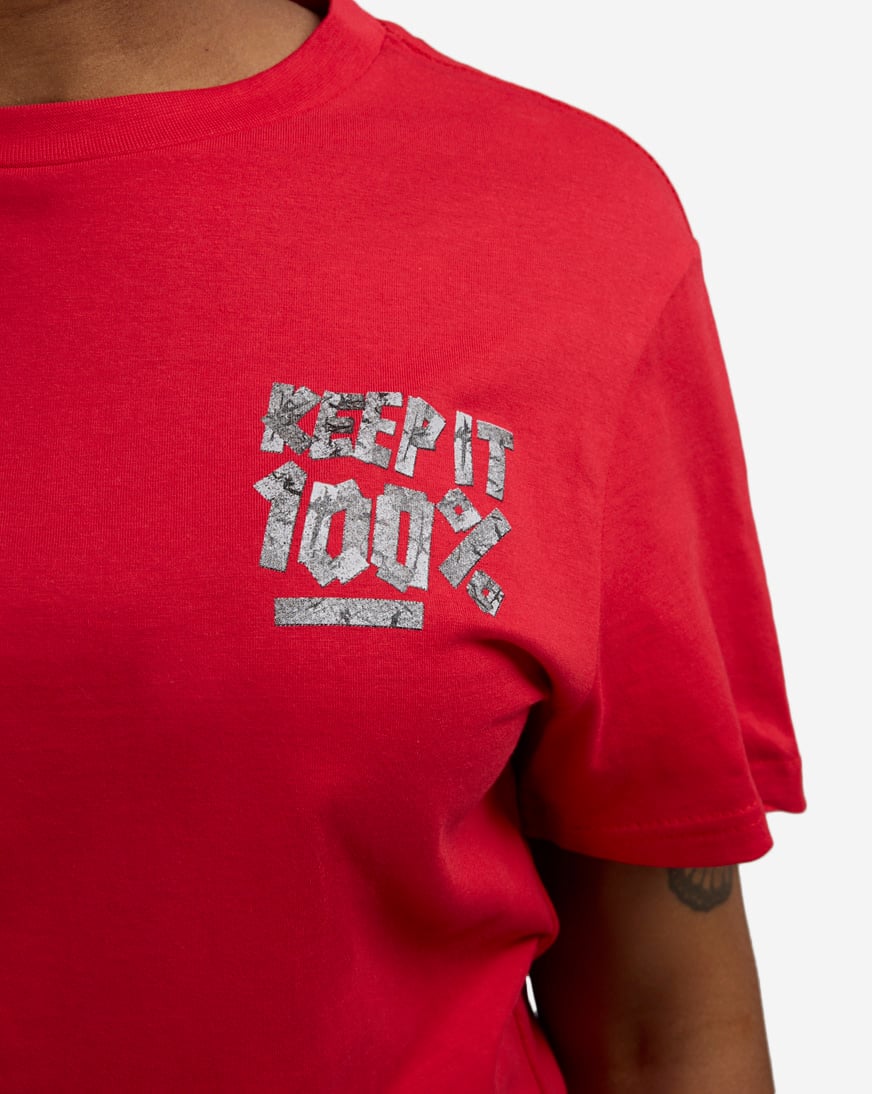 Shop Urban Classics Keep It 100 Tee MTUS361-US-00491 red | SNIPES USA