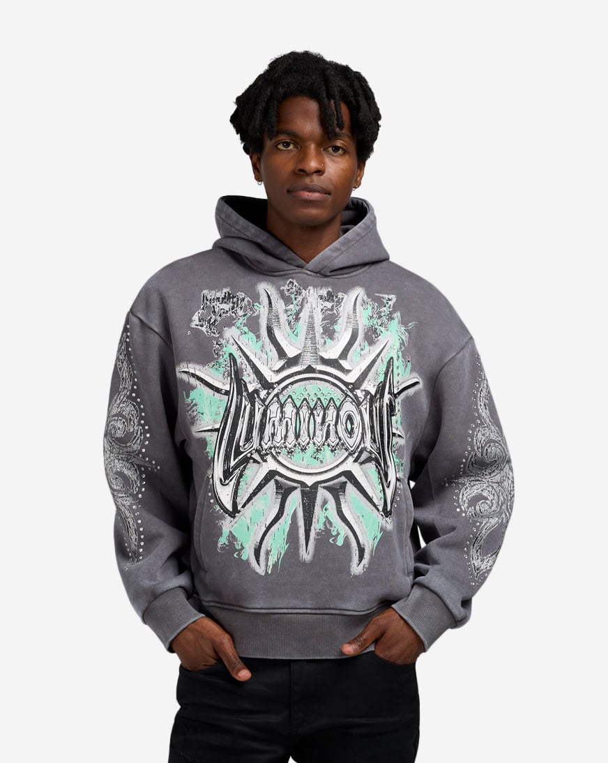 Shop Smoke Rise Luminous Hoodie FO25577SNZ-GRY grey | SNIPES USA