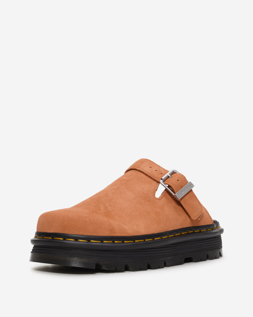 Shop Dr. Martens Zebzag Suede Slingback Platform Mules 31937800