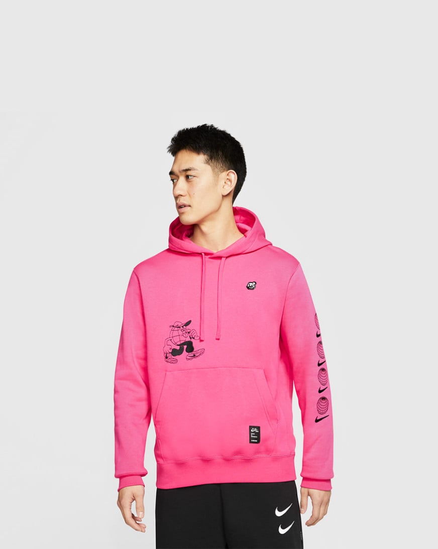 watermelon pink nike hoodie