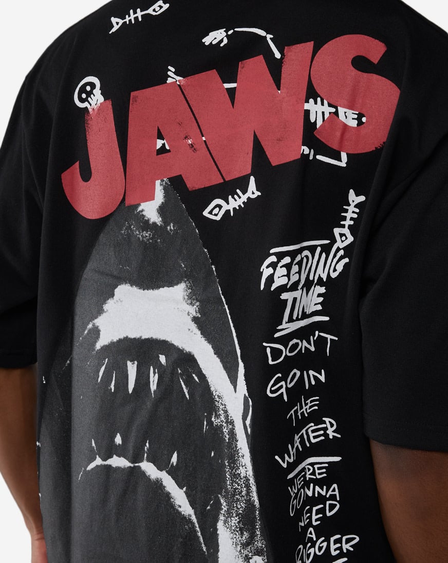 Shop Reason Jaws Deep Fear Tee JWS6TM-203JK black | SNIPES USA