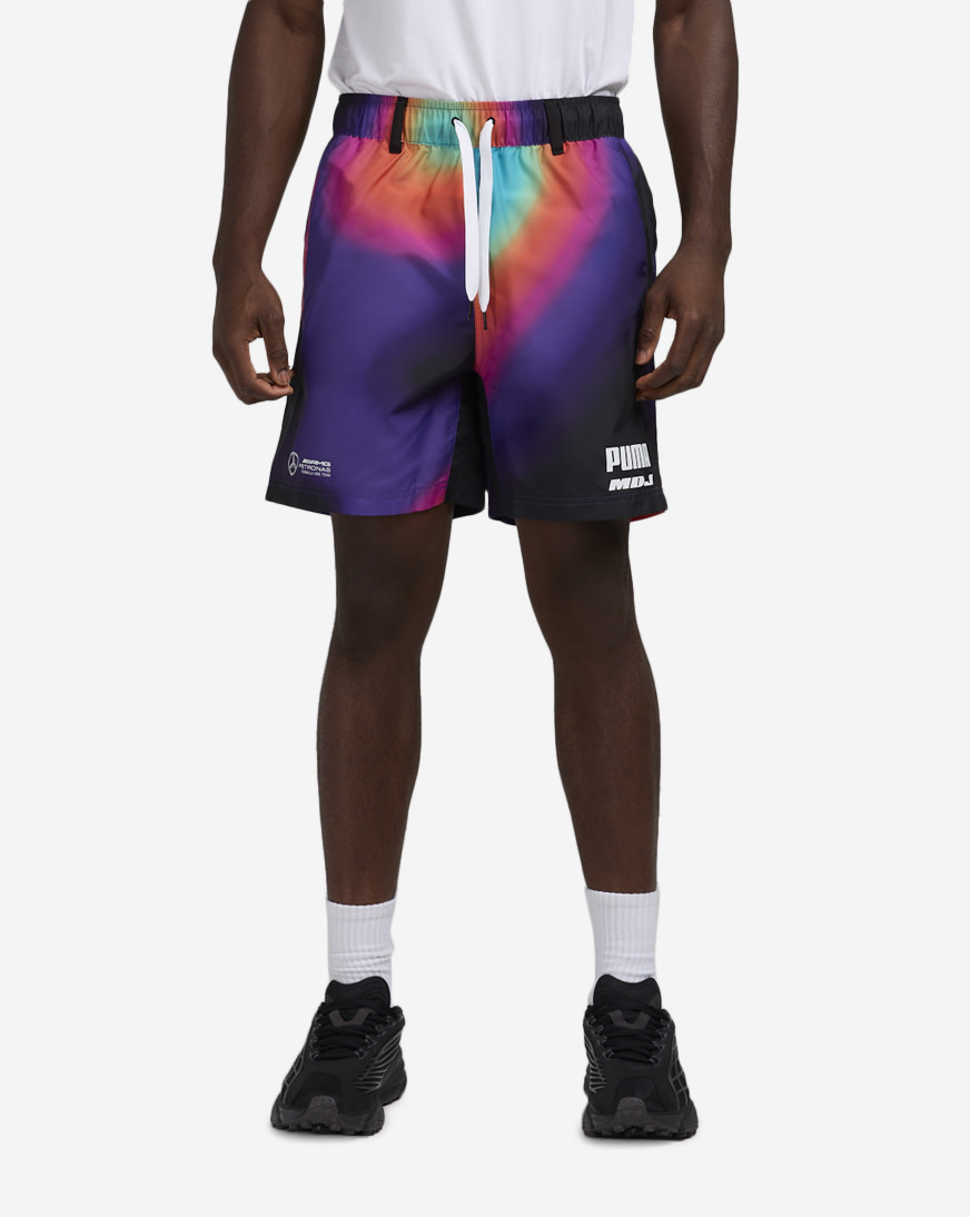 Shop Puma MAPF1 x MDJ Woven Shorts 62783605 green | SNIPES USA