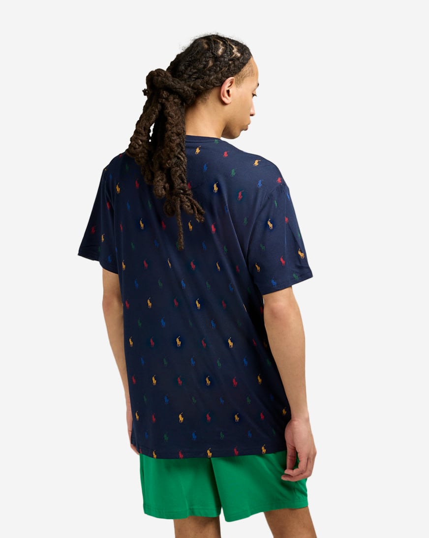 【関税&送料込】AUTRY T-shirts and Polos Blue AUTRY logo t-shirt | REVERSIBLE