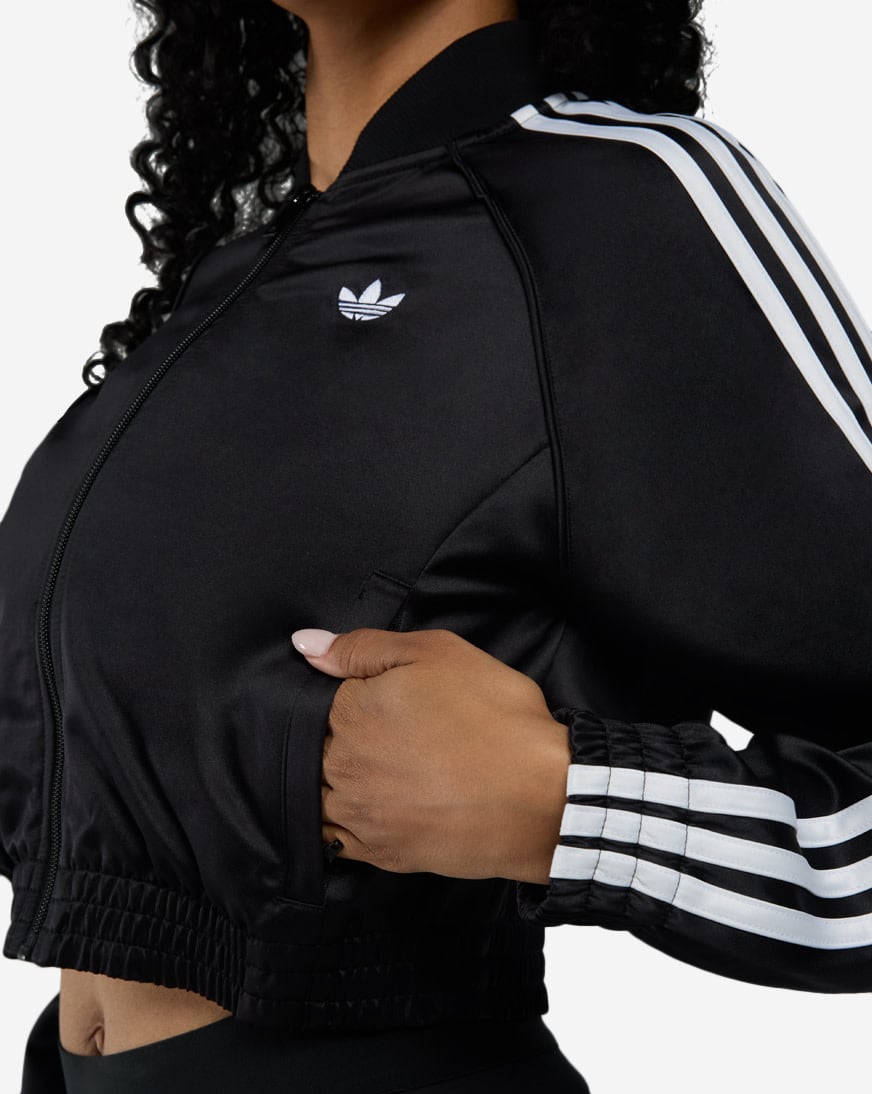 Shop adidas Satin SST Jacket KS9371 black | SNIPES USA