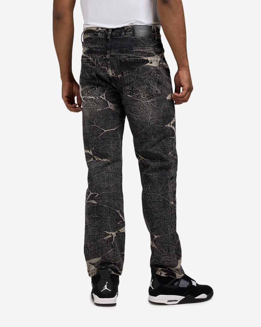 Shop Decibel Crinkle Wash Jeans SS25-MD003 black | SNIPES USA