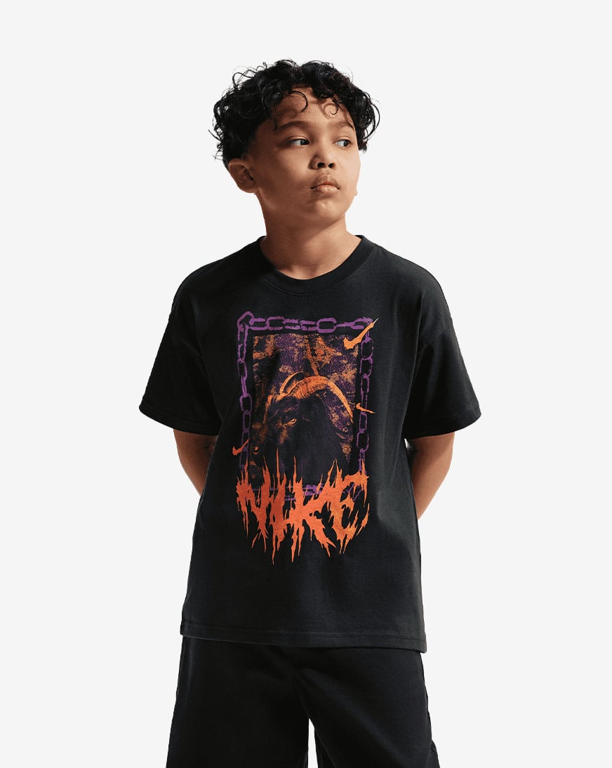 Shop Nike Big Kids' NSW Max90 Goat Tee IU8236-045 black | SNIPES USA