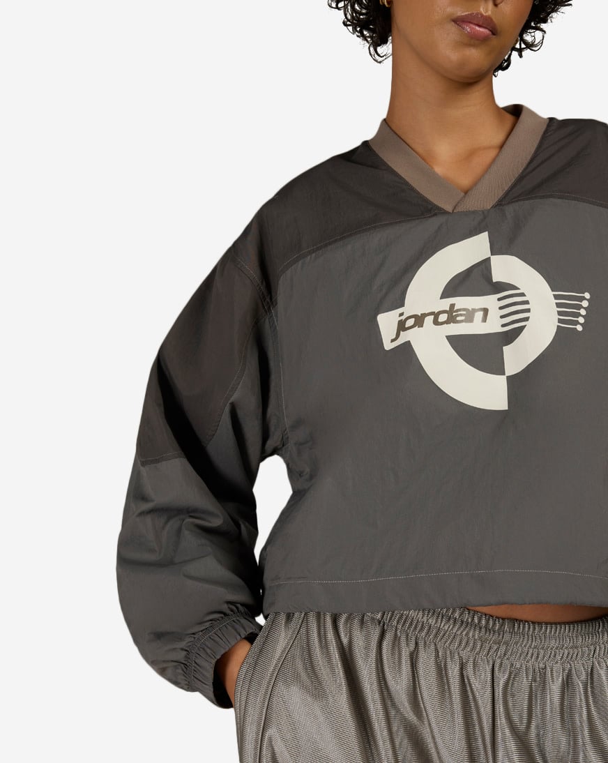 ジャック Shop Jordan Brooklyn Woven Long-Sleeve Graphic Pullover IF1077-040