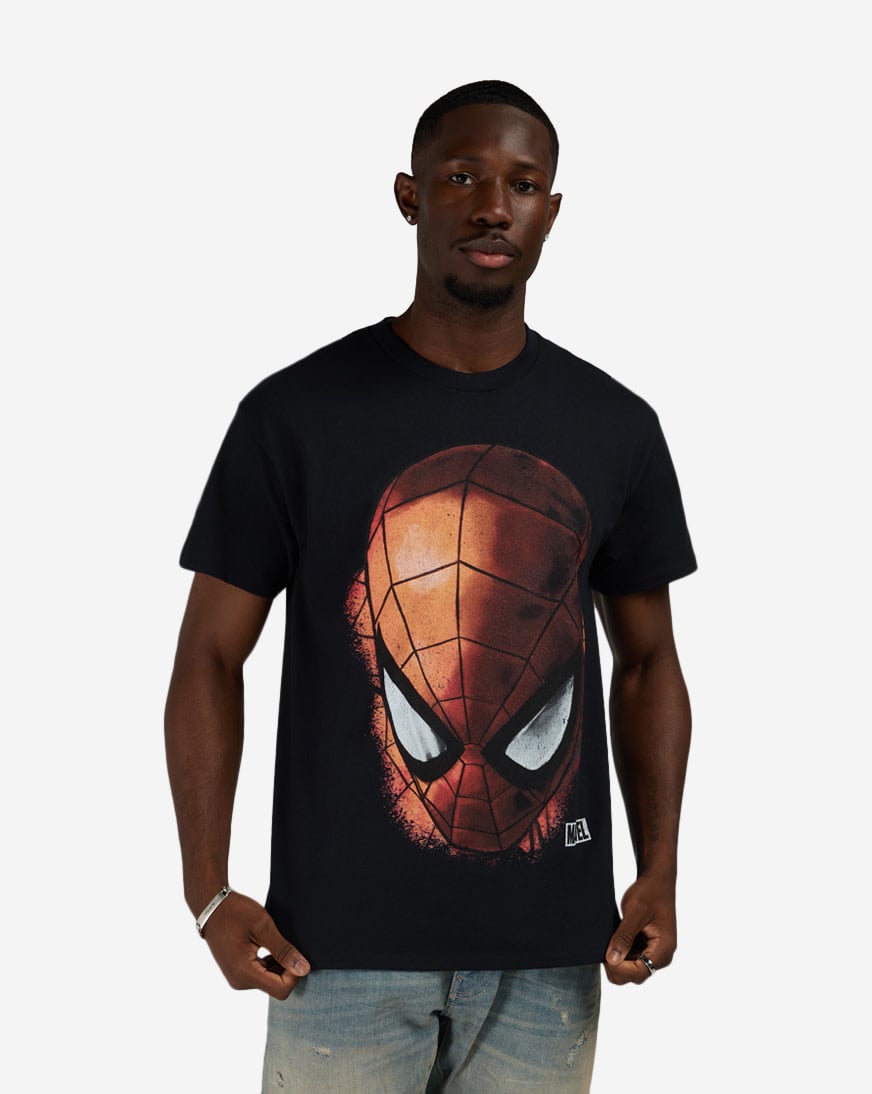 Shop Graphic Tees Freeze Spiderman Mask Tee 7PSN078 black | SNIPES USA
