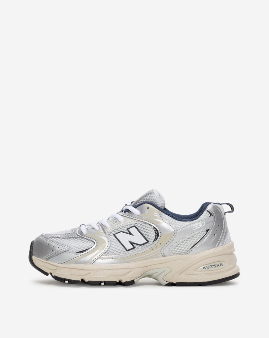 NEW BALANCE(ニューバランス）GR530KA Silver New Balance 530 Silver Gray Running Shoes GR530KA Men 5.5
