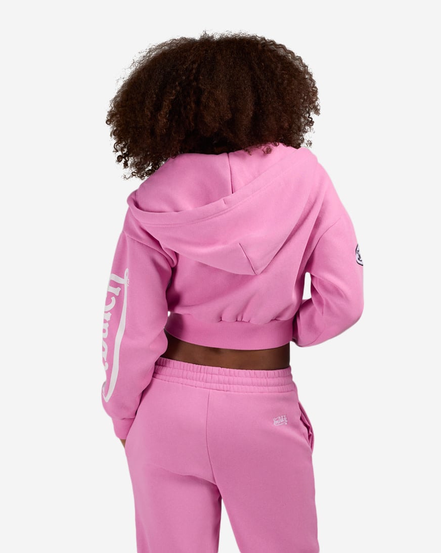 Shop Von Dutch HD Ransom Full-Zip Hoodie 7VND2A7033SN pink