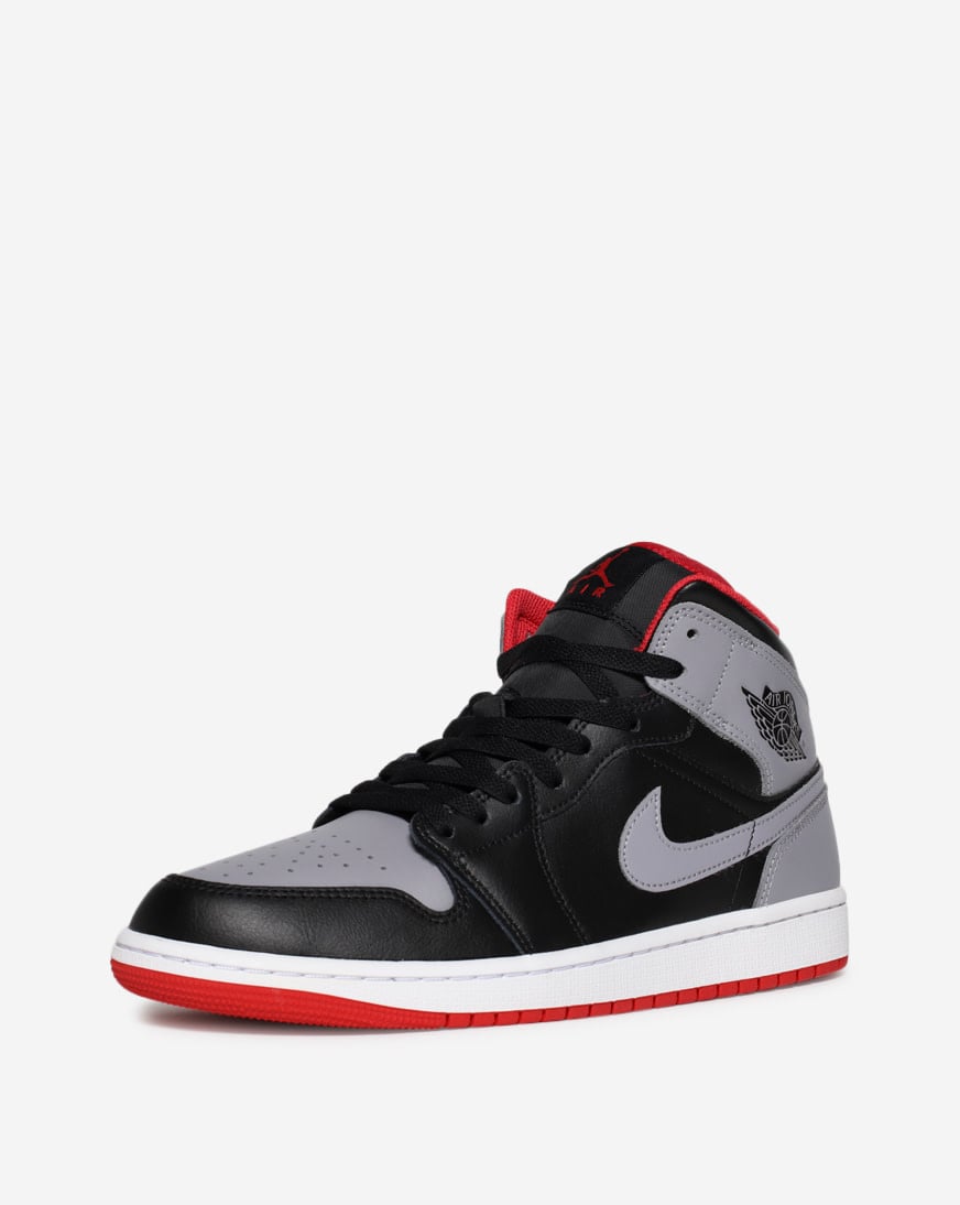 ★正規品 Black x Red Nike Air Jordan 1 Mid Size 10 - Air Jordan 1 Mid Gym Red Black White for sale