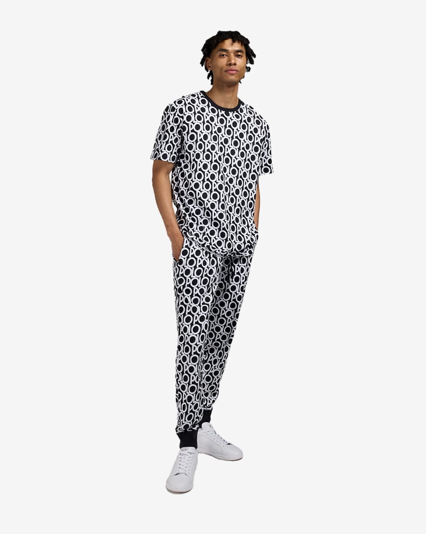 Shop Polo Ralph Lauren Printed Sleep Joggers PK79RL-A36Y black
