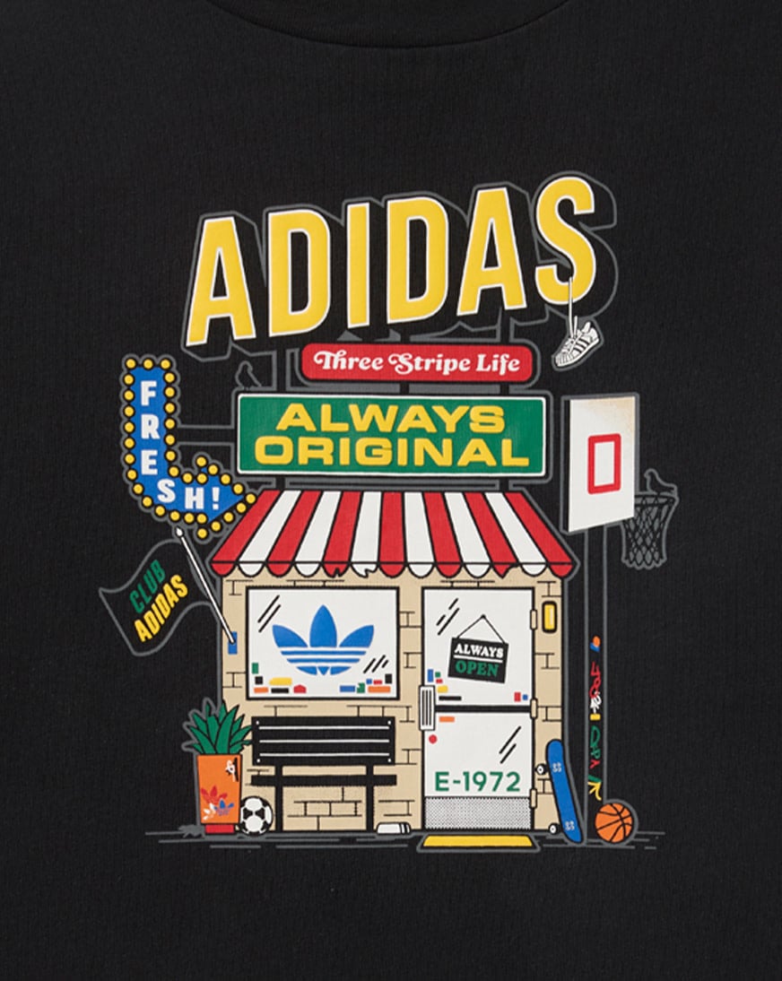 Shop adidas Kids' Bodega Tee OA01988-AK01 black | SNIPES USA