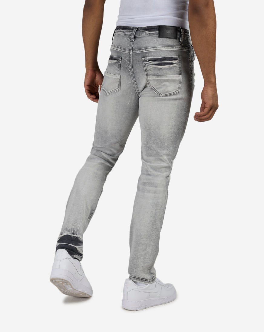 Shop Decibel 5Pkt Rip and Repair Skinny Jean DECWB493-GRY grey