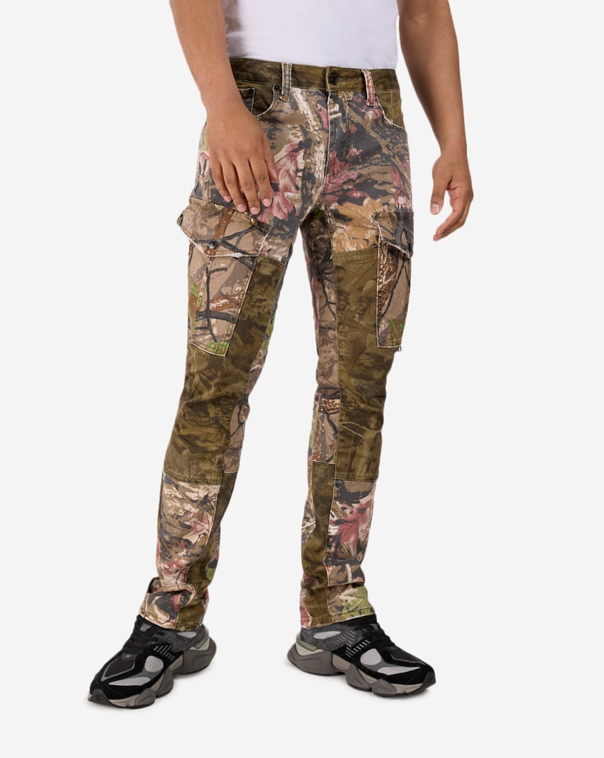 Shop Decibel Real Tree Printed Cargo Straight Leg Pants