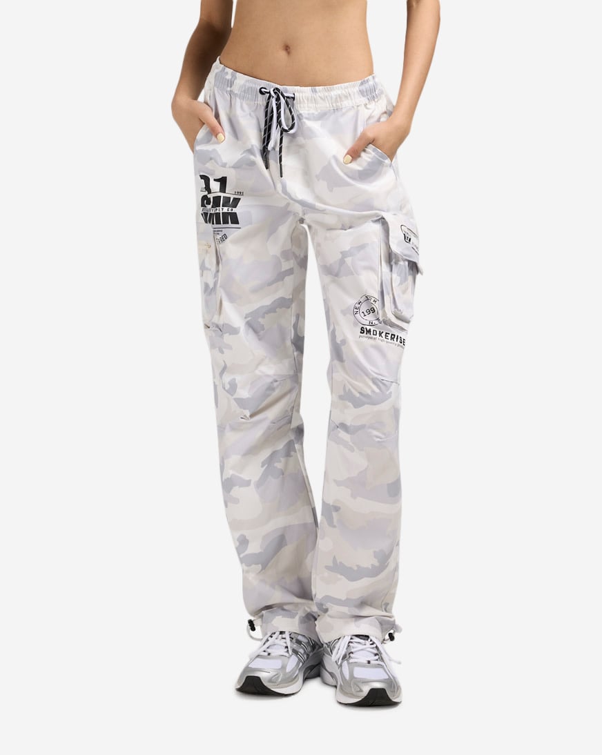 Shop Smoke Rise Slouch Straight Pants EP24171SN-OAT orange