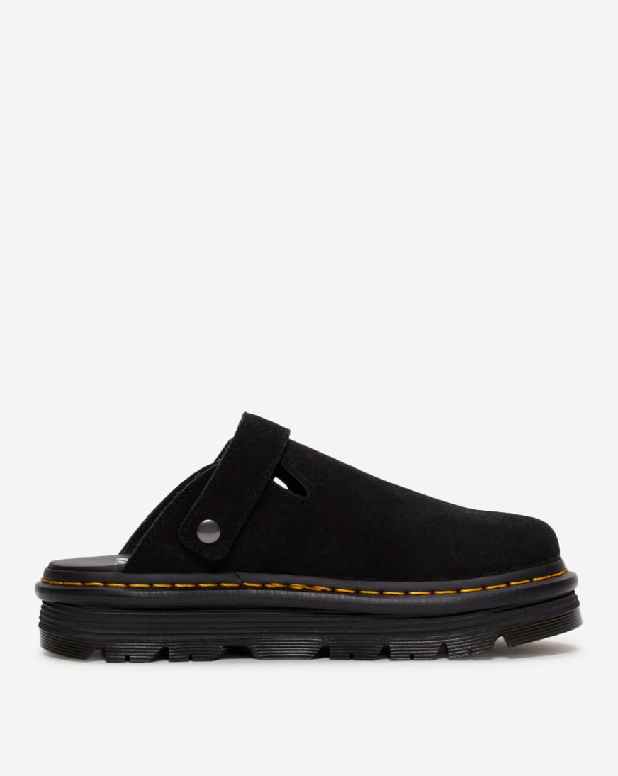 【送料&関税込】Dr. Martens Zebzag Mule Slipper-mule In Blac Dr. Martens Zebzag Slingback Platform Mule - Black | Journeys