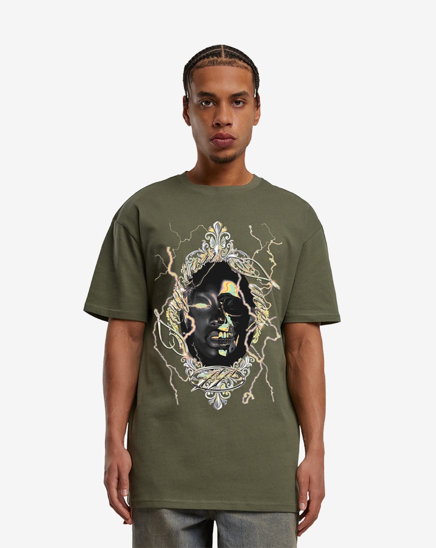 Shop Forgotten Faces Forgotten Mirror Tee FOFUS150-00176 green