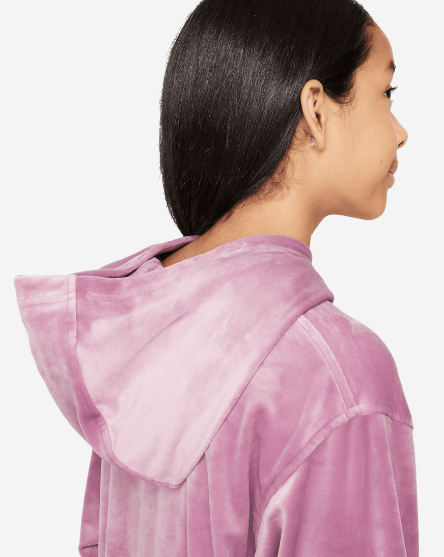 Shop Nike Girls' NSW Pullover Hoody FZ5588-523 pink | SNIPES USA
