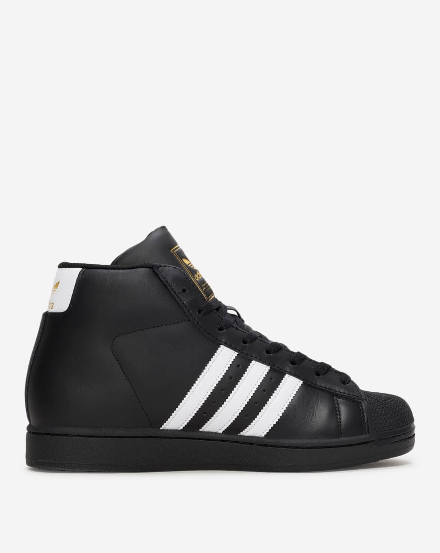 Black Adidas Superstar High Top Adidas Superstar High Top Black - Main Image