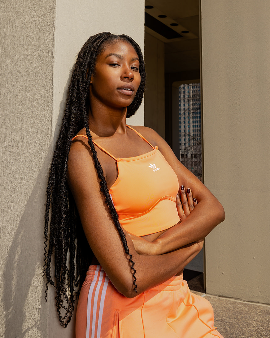 Shop adidas 3-Stripes Bra Top JD5007 orange | SNIPES USA