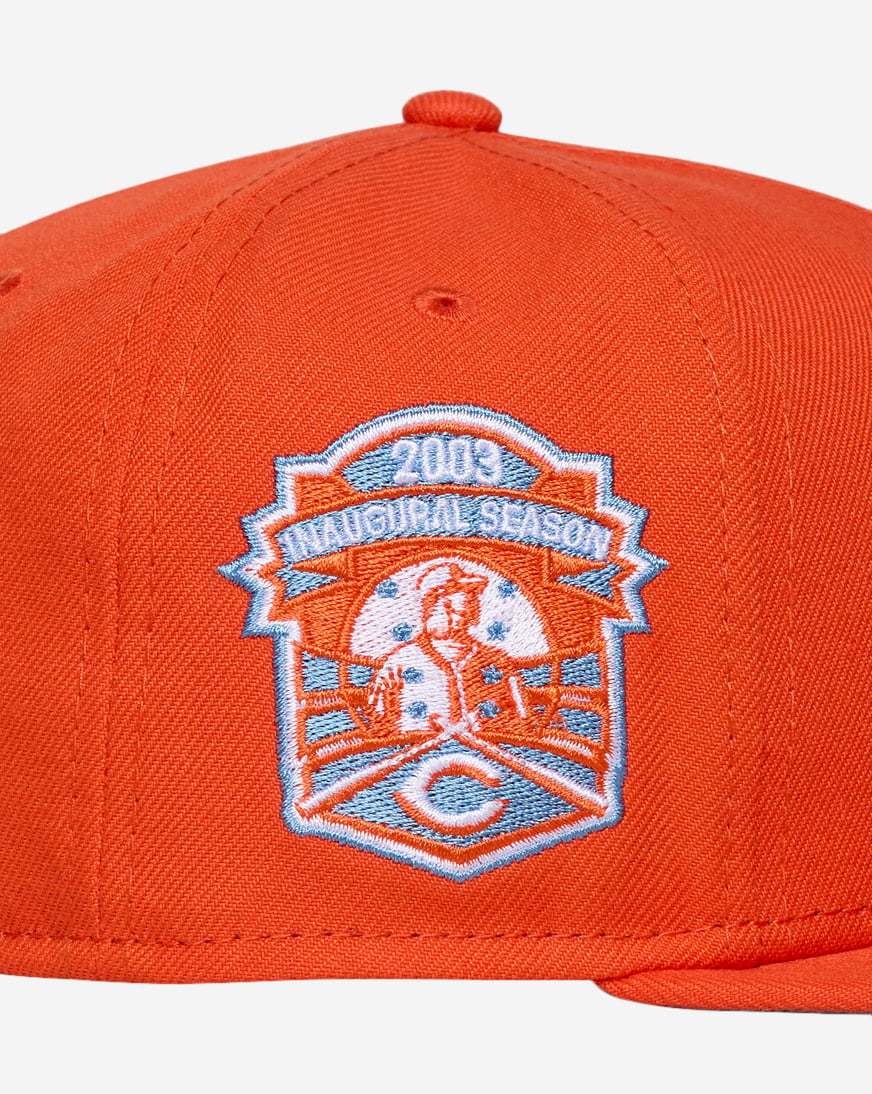 Shop New Era 59Fifty Cincinnati Red Fitted Hat 71011939 orange