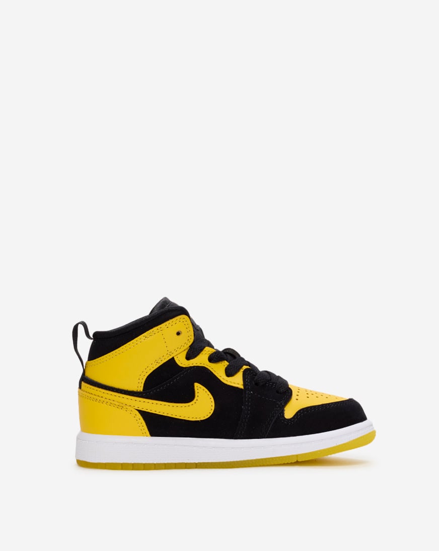 NIKE AIR JORDAN 1 MID ブラック/バージニアイエロー 9 Nike Air Jordan 1 Retro Mid SE Black Orange Amarillo Yellow