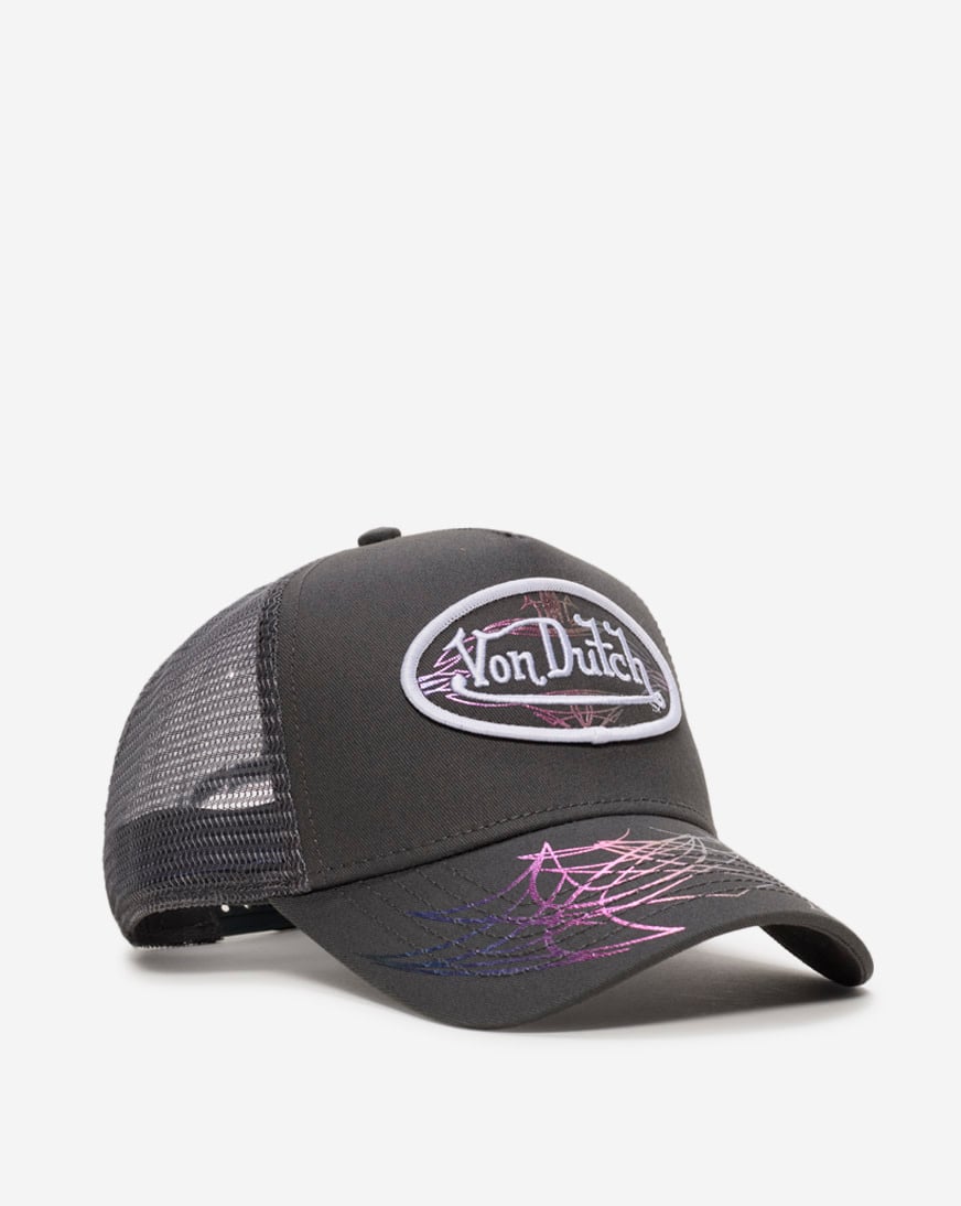 Shop Von Dutch Prism Pulse Trucker Hat VDHH0061 grey | SNIPES USA