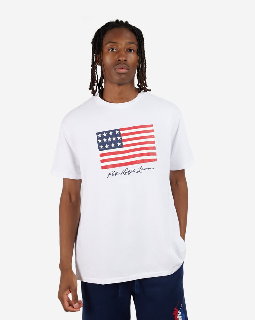 Shop Polo Ralph Lauren American Flag Graphic Tee